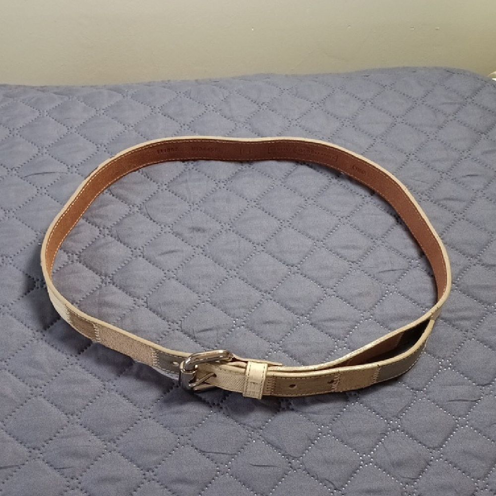 Vintage Fossil Patchwork Leathe Belt